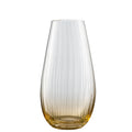 Galway Crystal Erne 9.5" Vase Amber