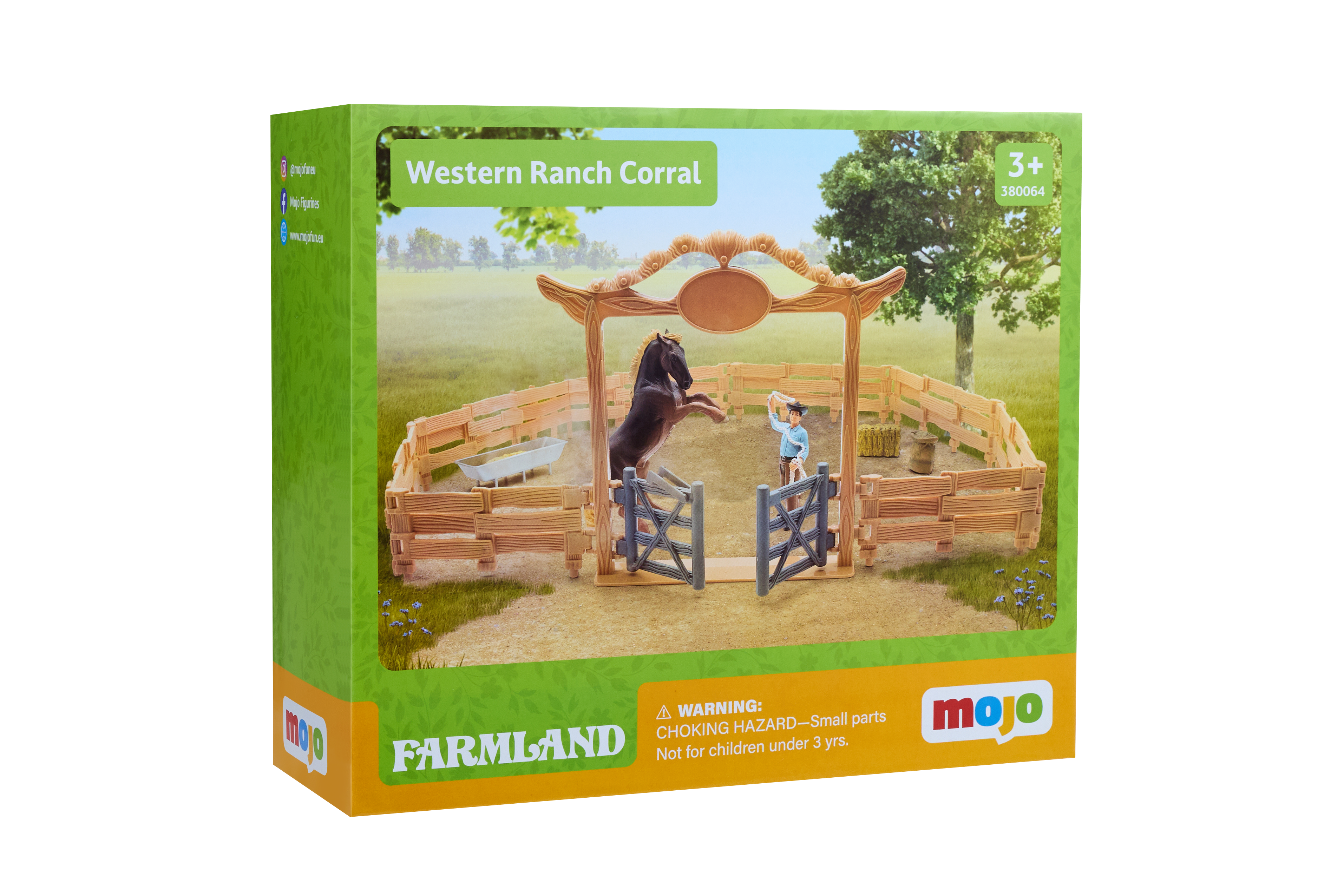 Western Ranch Corral Playset with Horse & Cowboy
