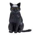 Cat Sitting Black