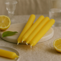 Dinner Candles Citrus Yellow 5 Pack
