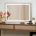 Makeup Mirror W/ Dimmable 3 Color Modes Touch Screen Control Vanity - 19x22 in