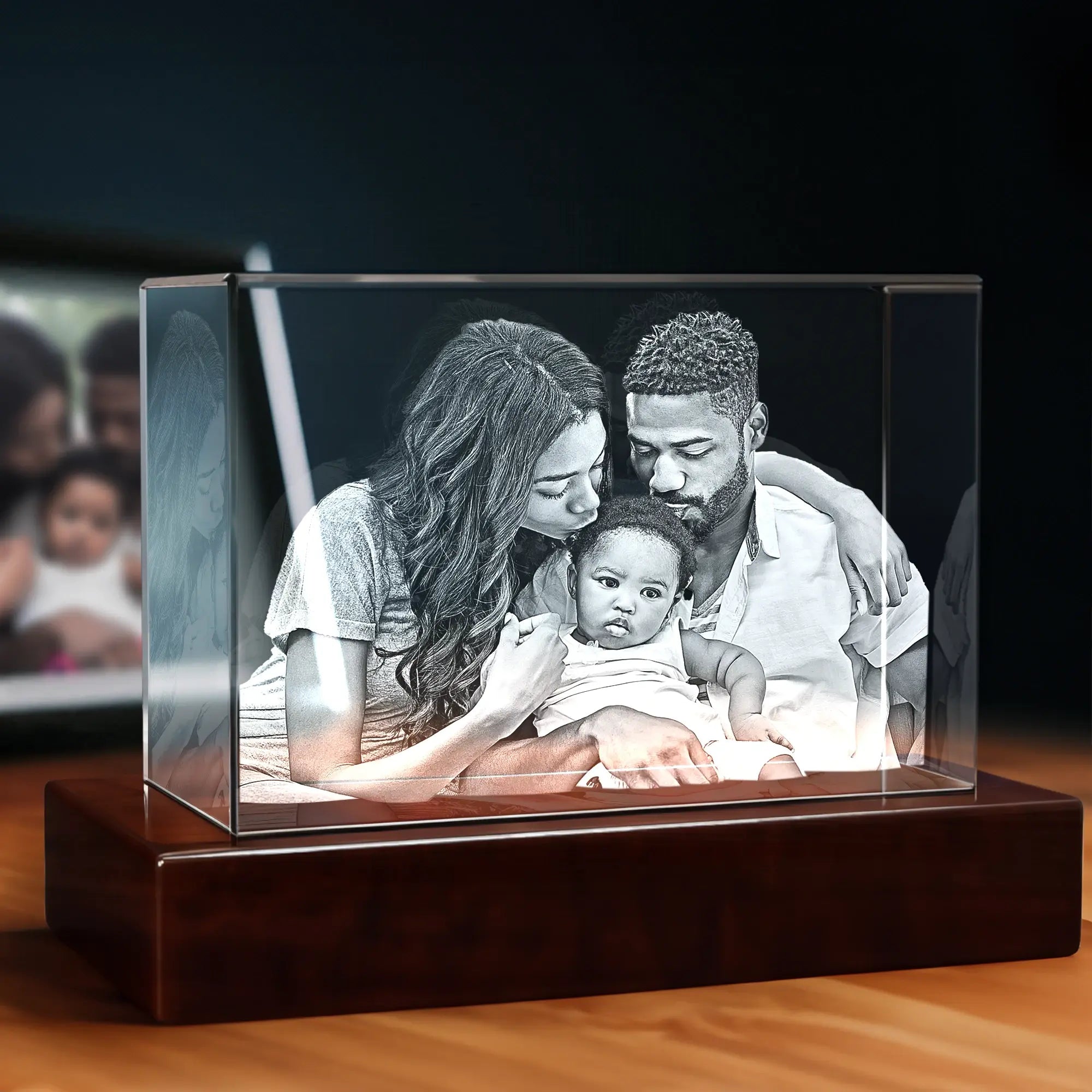 3D Memory Crystal™ - Tabletop - Rectangle - Standard / Medium