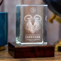 3D Memory Crystal™ - Tabletop - Rectangle - Zodiac - Capricorn - Small