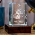 3D Memory Crystal™ - Tabletop - Rectangle - Zodiac - Sagittarius - Large