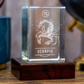3D Memory Crystal™ - Tabletop - Rectangle - Zodiac - Scorpio - Small