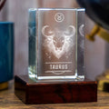 3D Memory Crystal™ - Tabletop - Rectangle - Zodiac - Taurus - Small