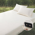 Bamboo Grounding Fitted Sheet - White / Twin XL