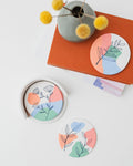 The Botanical Clay Coasters Craft Kit