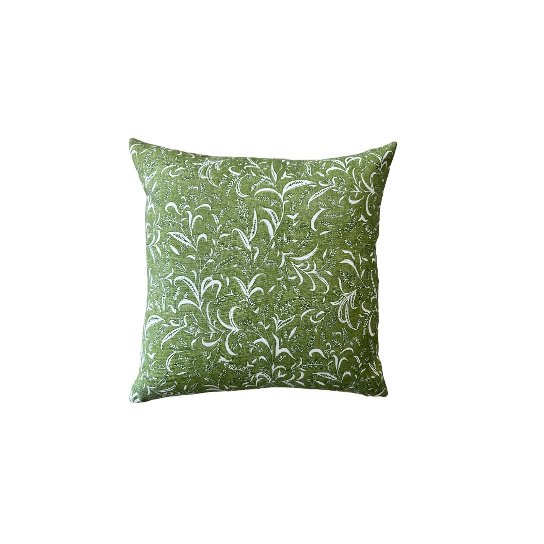 SERENA & LILY UMBRIA FABRIC PILLOW - Grass / 18 x 18