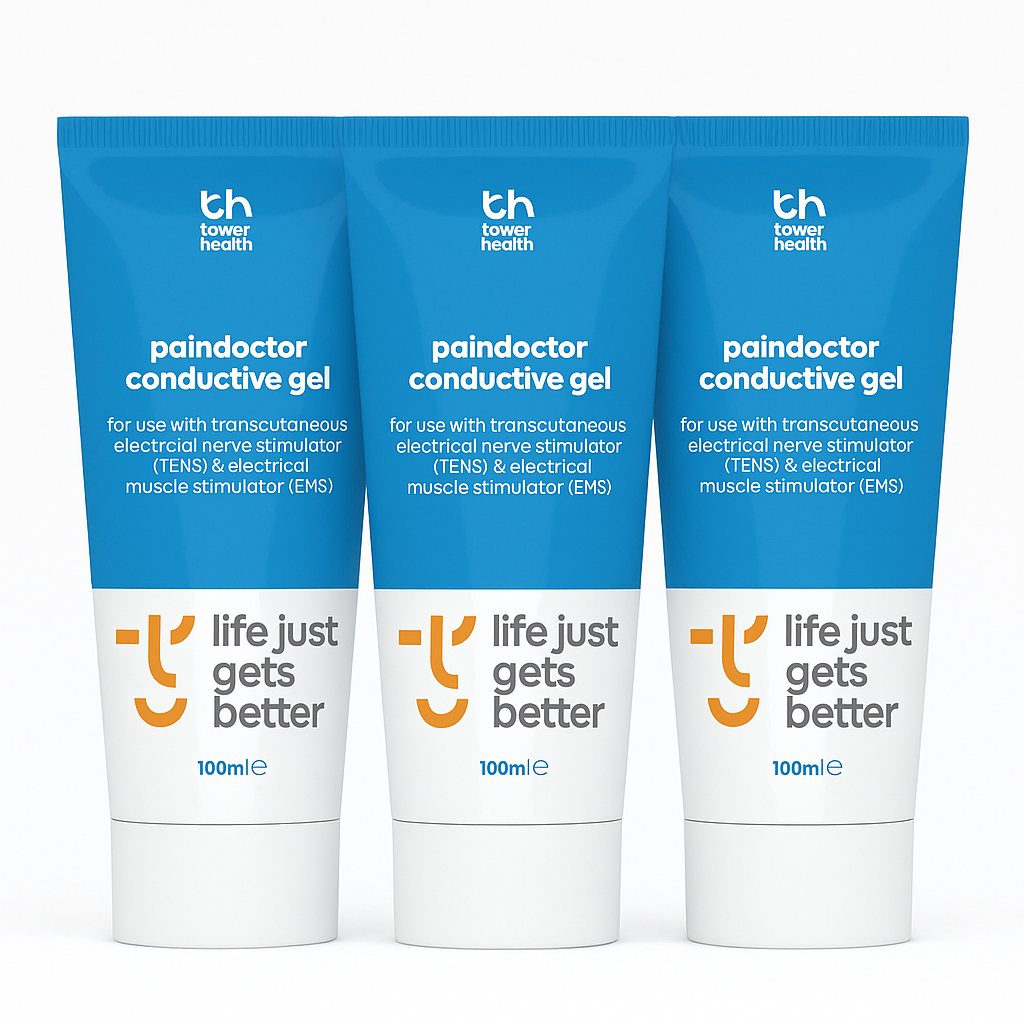 Paindoctor Conductive Gel 100ml - TENs & EMS Conductivity Gel - 3 x 100ml - £5.30/100ml