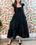 THE CHARLESTON DRESS MIDNIGHT SILK - XS
