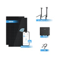 Ray Balkonkraftwerk 200W~1200W - Glas / 2 Module (400W) / 5m AC-Kabel & Mikro-Wechselrichter