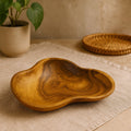 Hand-Carved Teak Root Bowl 27 cm
