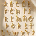18ct Gold Vermeil Initial Pendant - A