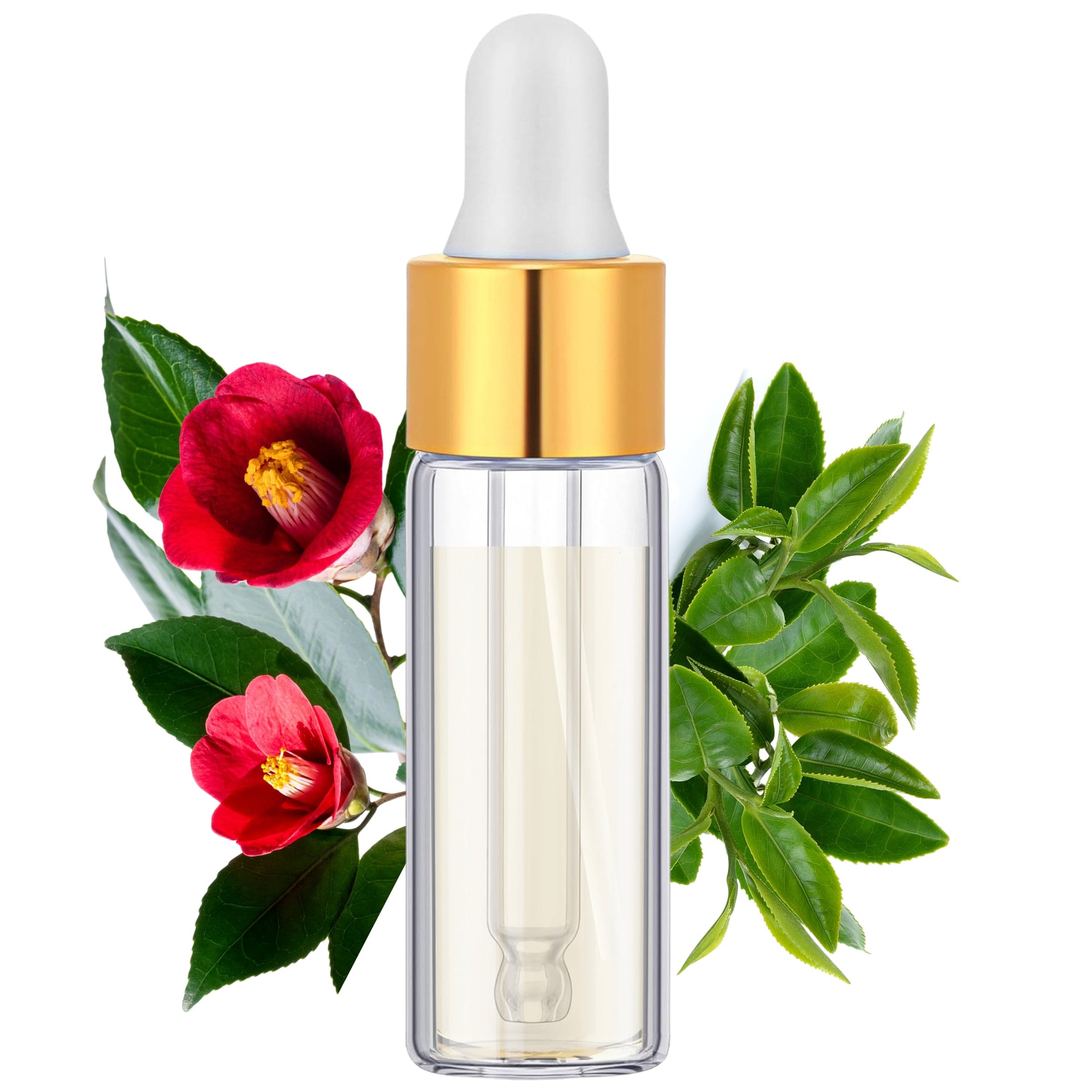 Camellia & Green Tea Hair & Body Beauty Oil | Vitamin C & Antioxidant Botanical Formula | Essential Repair - Sample Vial (0.1 fl oz)