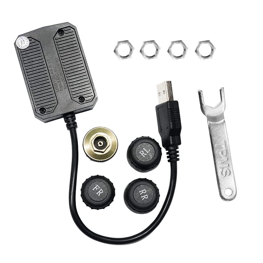 ATOTO AC-UTP1 Système TPMS USB pour Pneus - Compatible ATOTO A6/S8, Surveillance Pression en Temps Réel