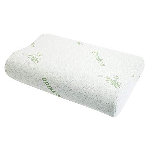 60cm x 40cm Bamboo Contour Memory Foam Pillow for Neck and Shoulder pain