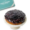 Andy Anand Gluten-Free Blueberry Cake, 9-Inch, 2.8 lb – Hand-Baked, Fresh Blueberries, All-Natural, No Preservatives, Birthday Gift Box - Yes