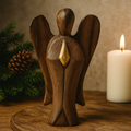 Wooden Angel Figurine Friendship