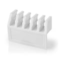 Nedis Cable Management | Cable Clip | Click and Go | 2 pcs | Number of slots: 5 Slots | Maximum cable thickness: 7.1 mm | Polypropylene | White