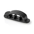 Nedis Cable Management | Cable Clip | Locked | 3 pcs | Number of slots: 3 Slots | Maximum cable thickness: 7.5 mm | Polypropylene | Black