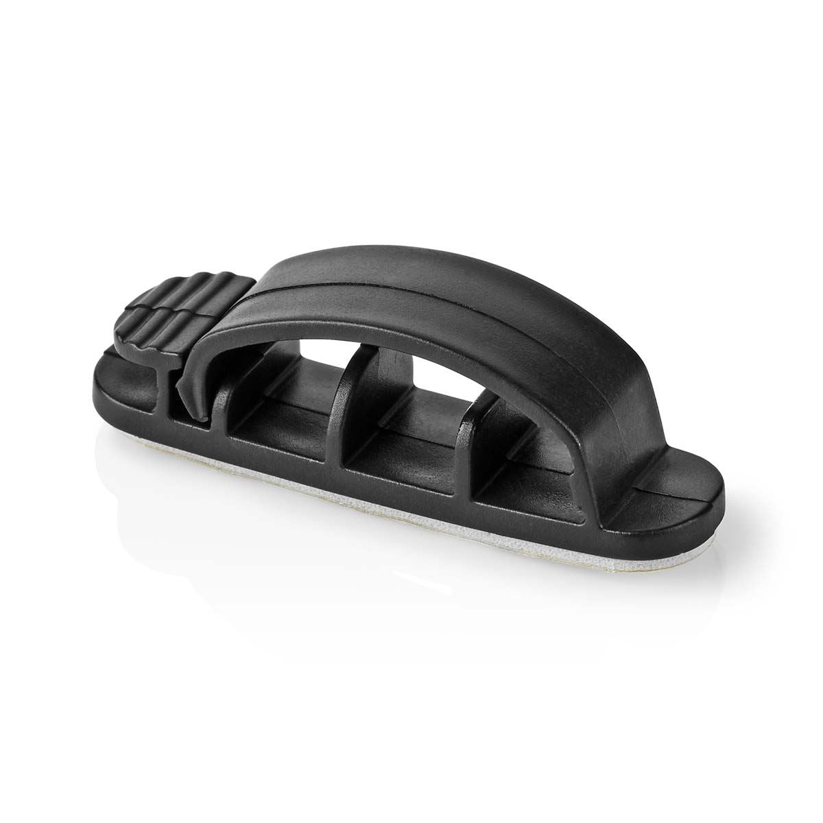 Nedis Cable Management | Cable Clip | Locked | 3 pcs | Number of slots: 3 Slots | Maximum cable thickness: 7.5 mm | Polypropylene | Black