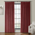 Velmor Velvet Drapes Pleated - Burgundy MJ11-46