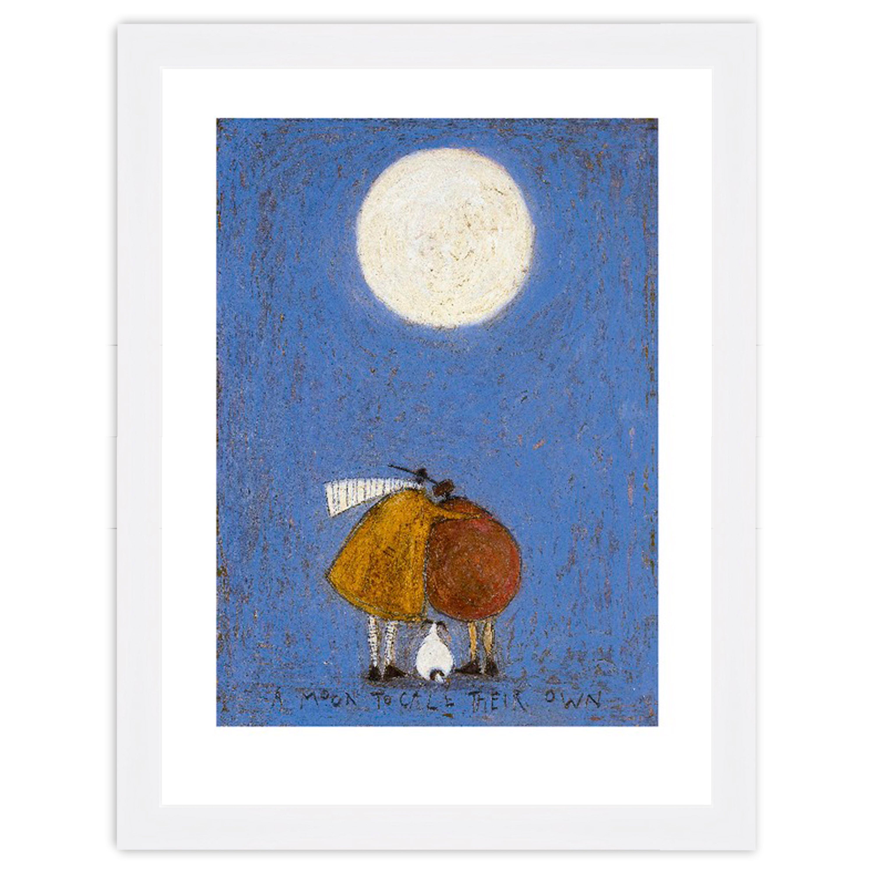 A Moon To Call Their Own - 30 x 40cm / Standard Ivory / White 22mm