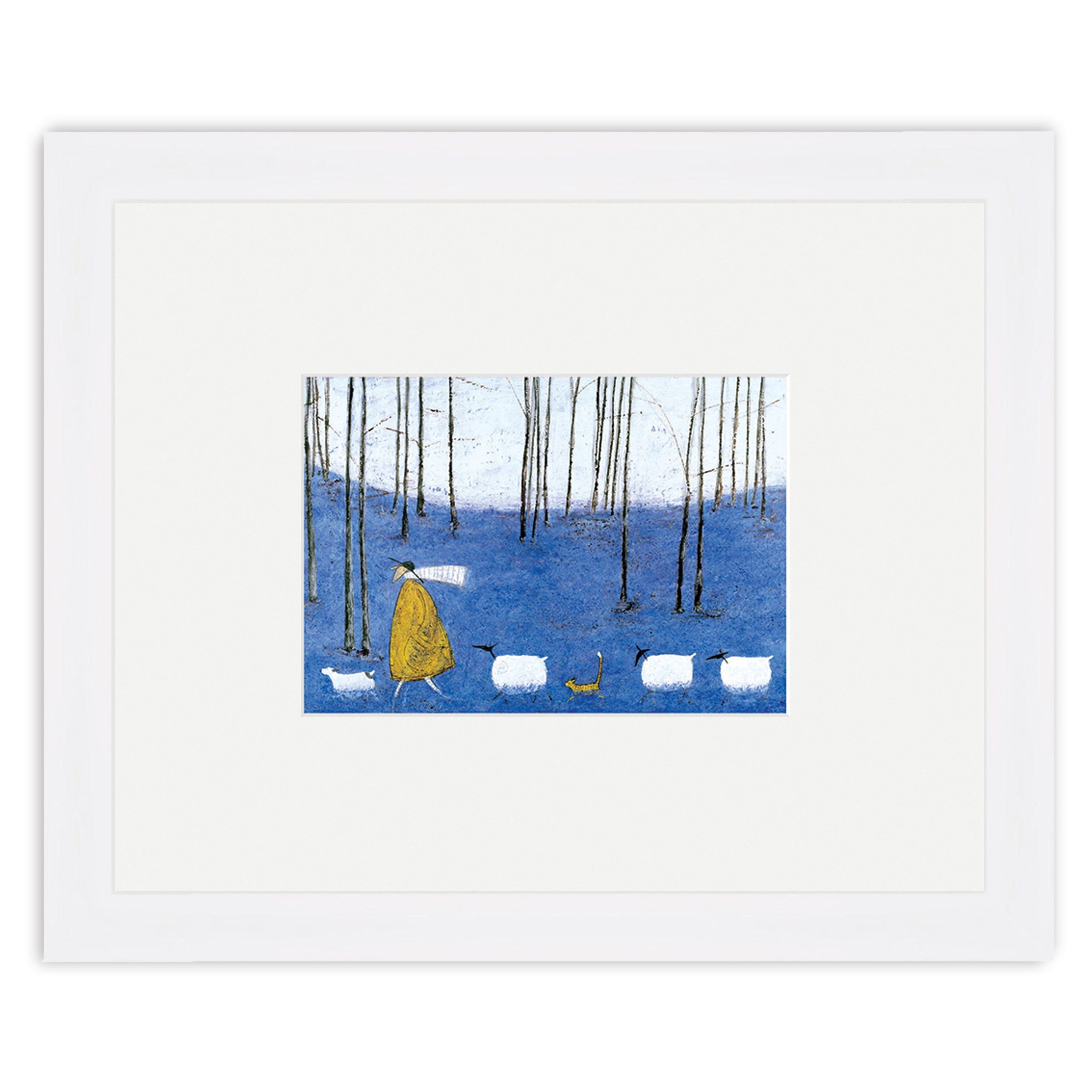 Tiptoe through the Bluebells - 24 x 30cm / Standard Ivory / White 22mm