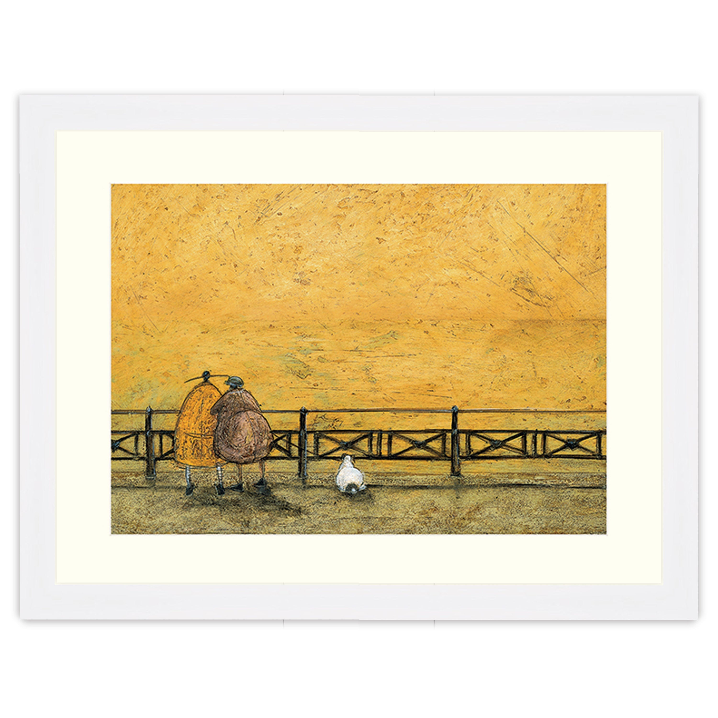 A Romantic Interlude - 30 x 40cm / Standard Ivory / White 22mm