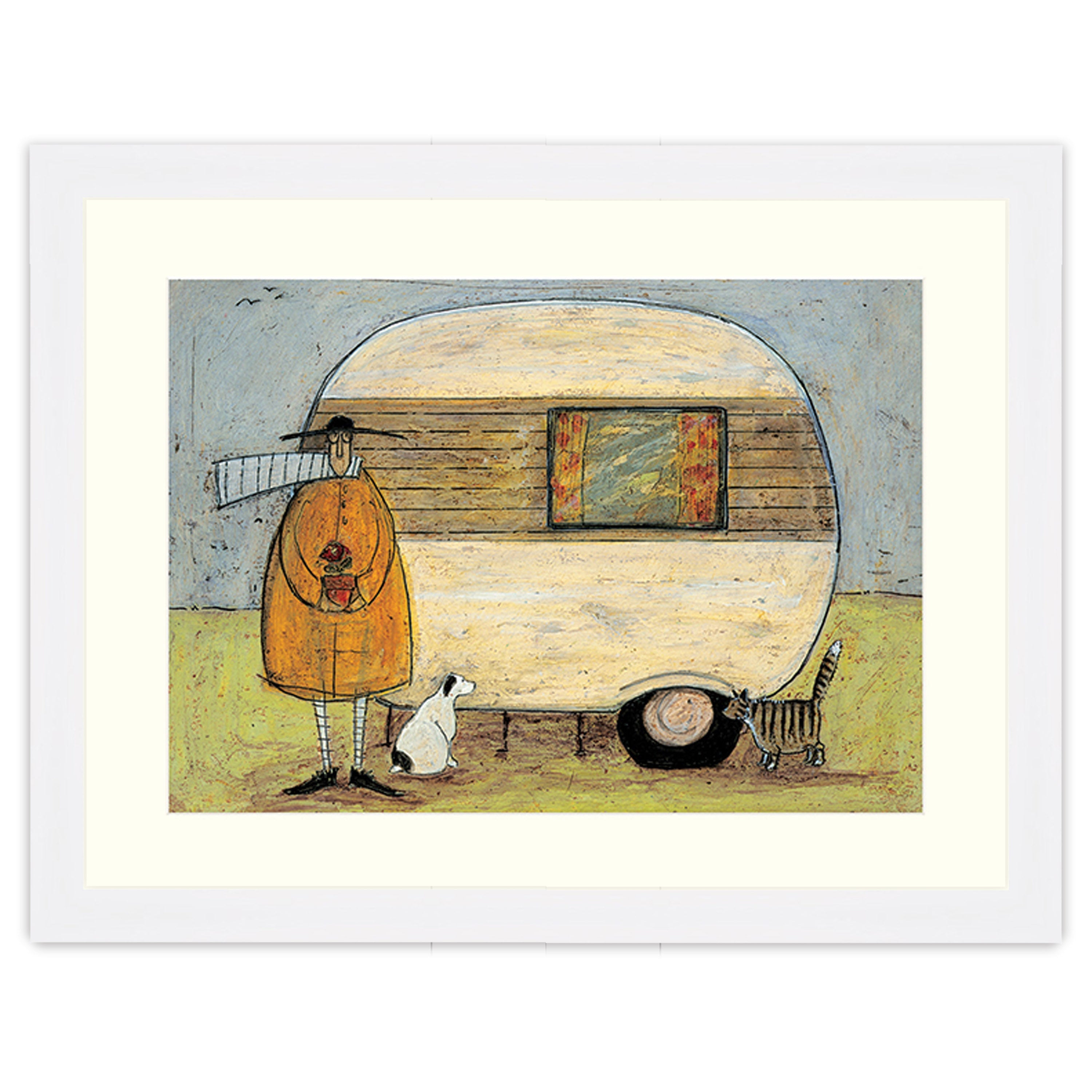 Home From Home - 30 x 40cm / Standard Ivory / White 22mm