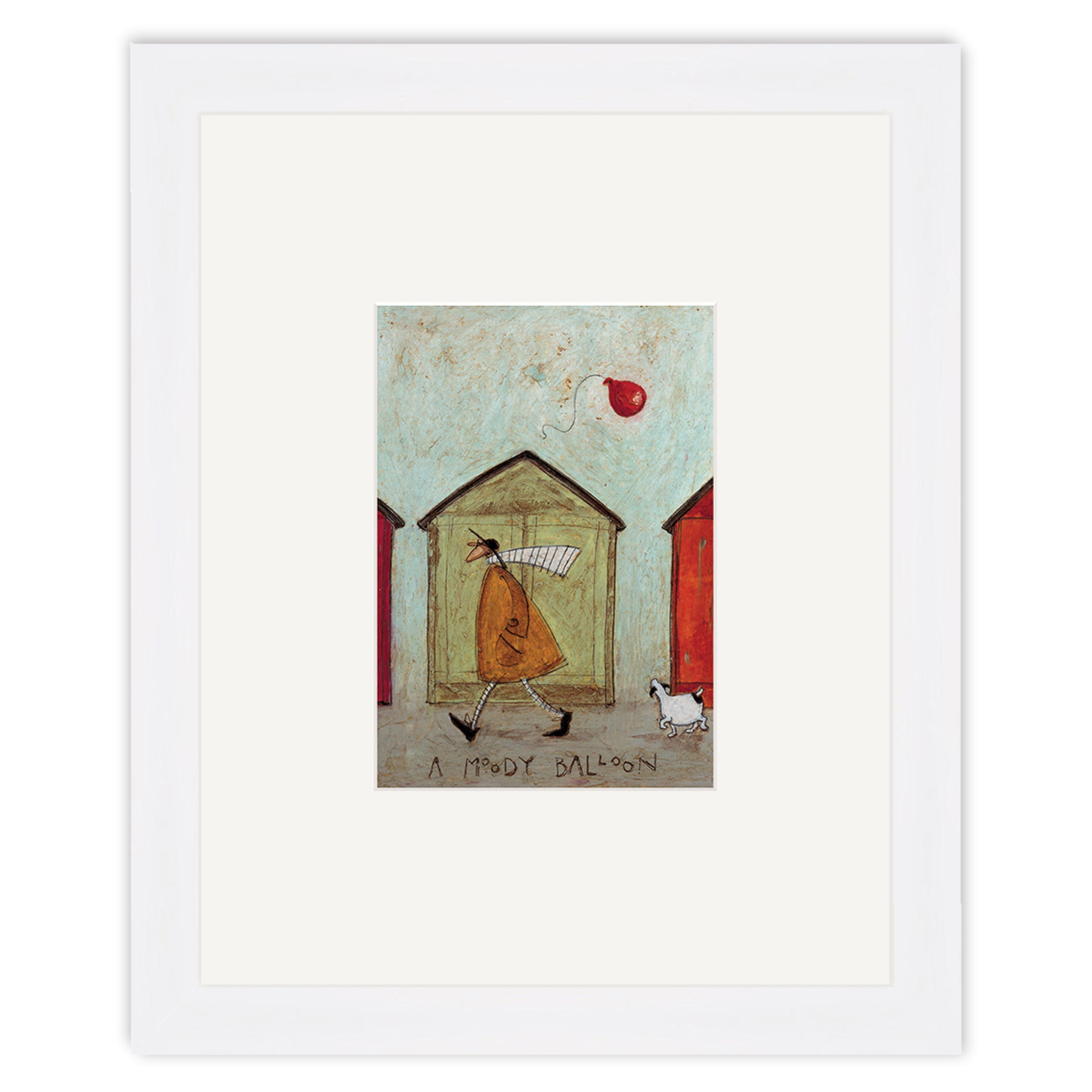 A Moody Balloon - 24 x 30cm / Standard Ivory / White 22mm