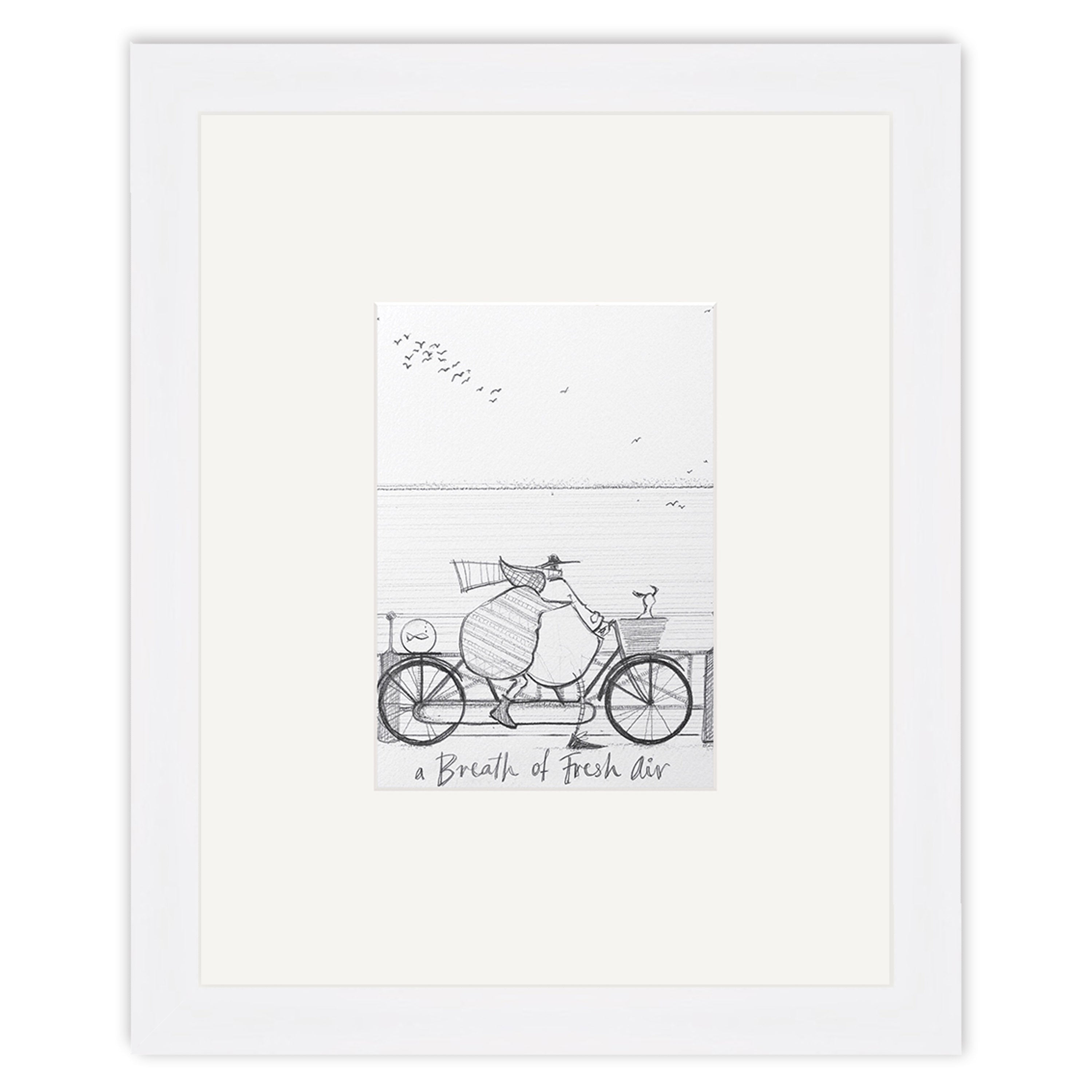 A Breath of Fresh Air (Sketch) - 24 x 30cm / None / White 22mm