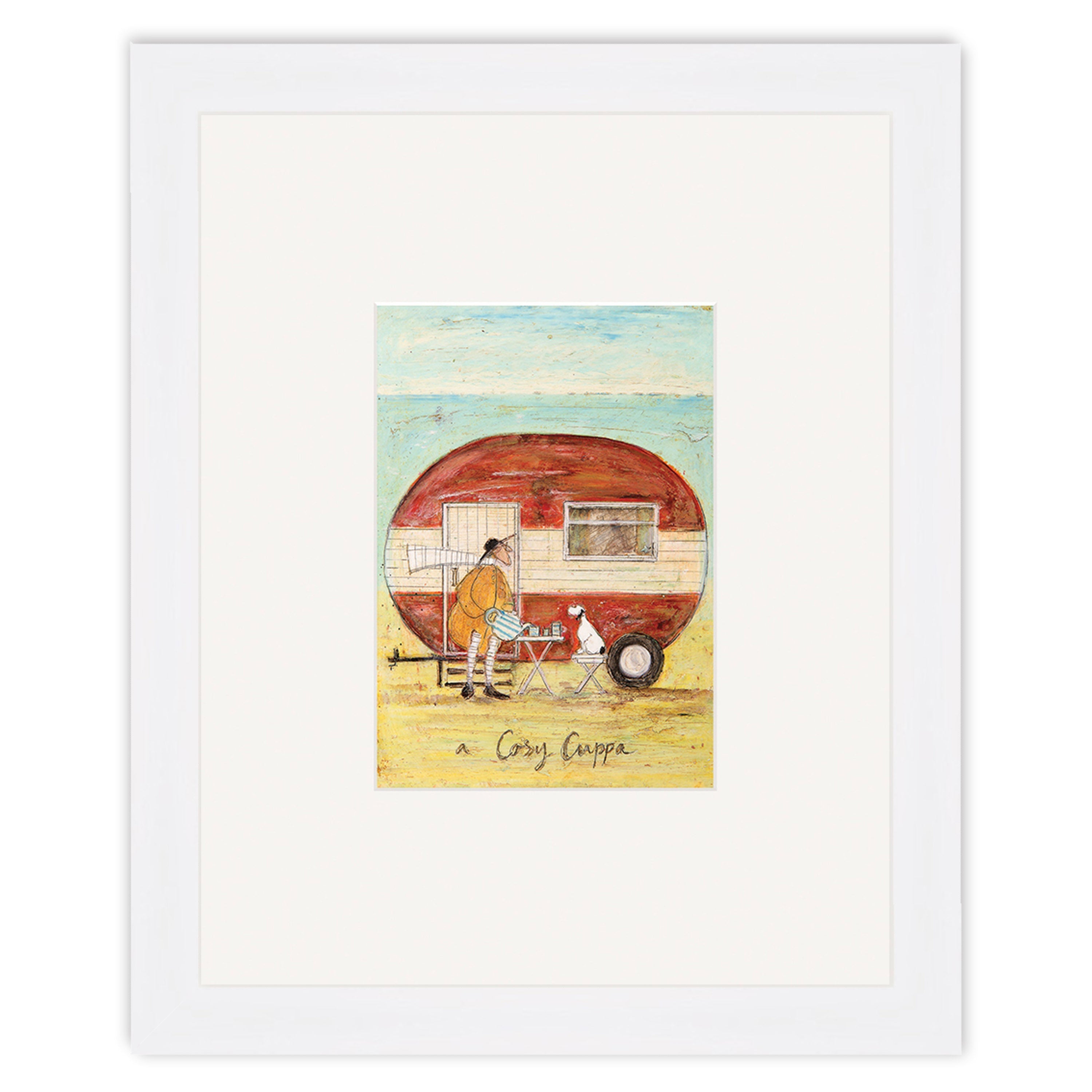 A Cosy Cuppa - 24 x 30cm / Standard Ivory / White 22mm