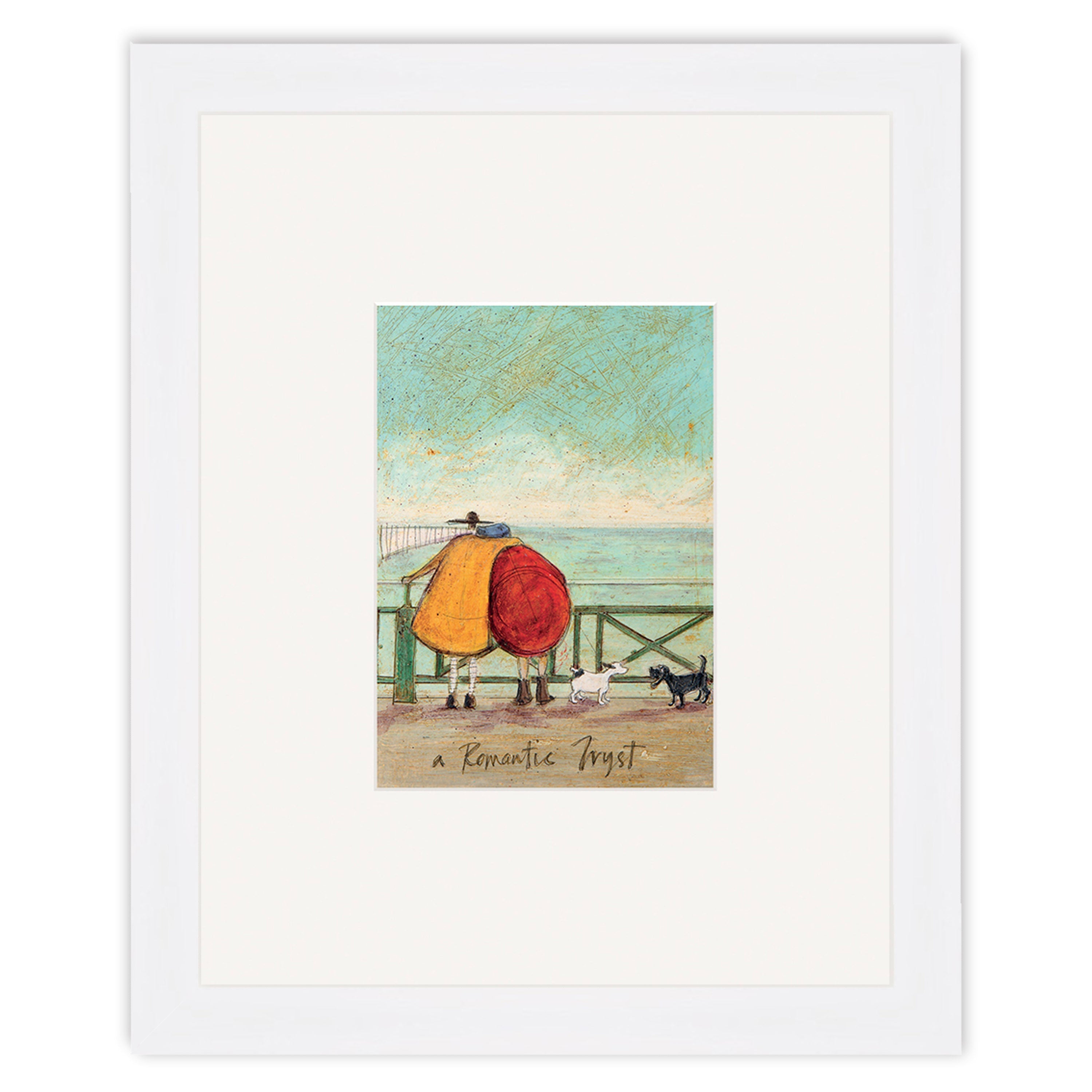 A Romantic Tryst - 24 x 30cm / None / White 22mm
