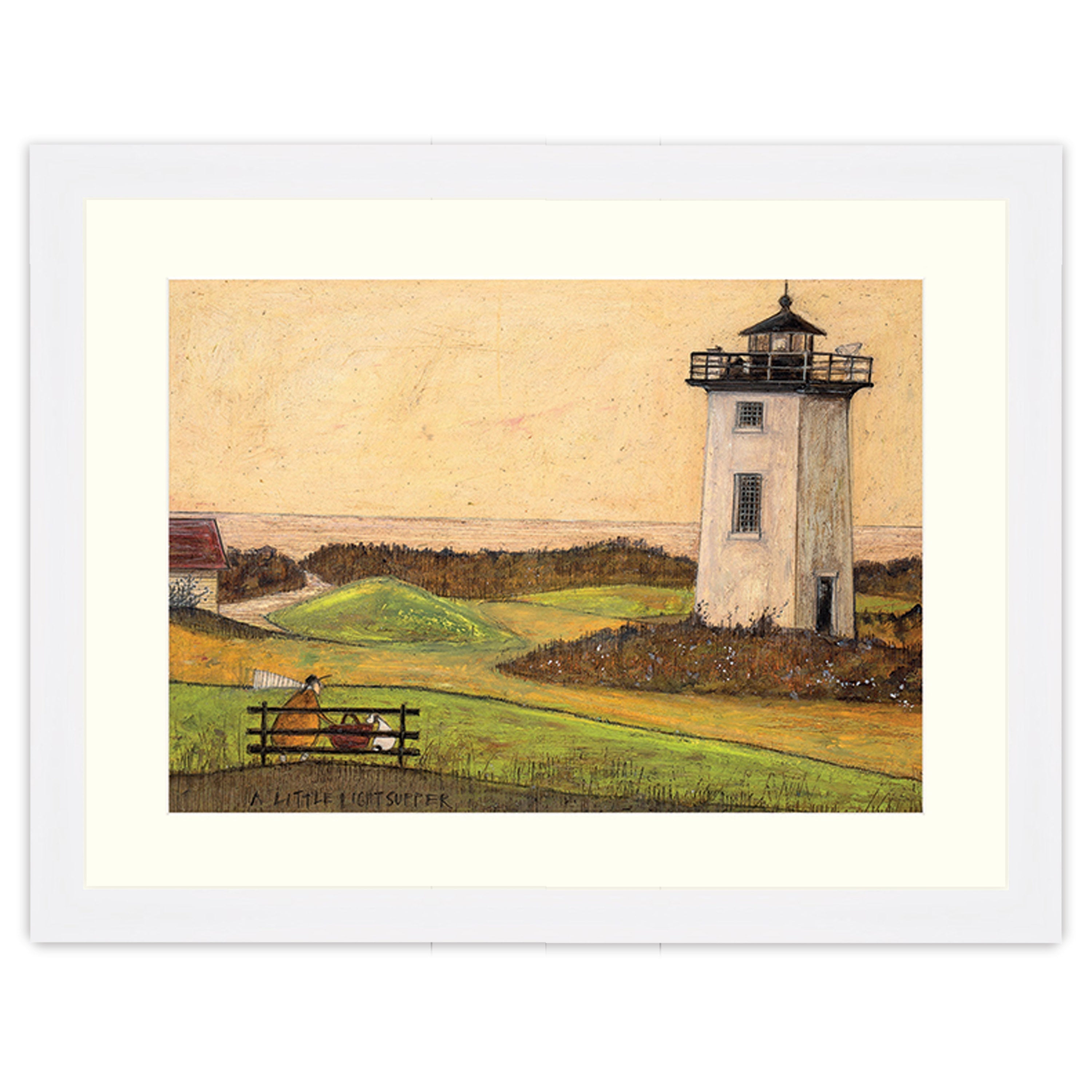 A Little Light Supper - 30 x 40cm / Standard Ivory / White 22mm