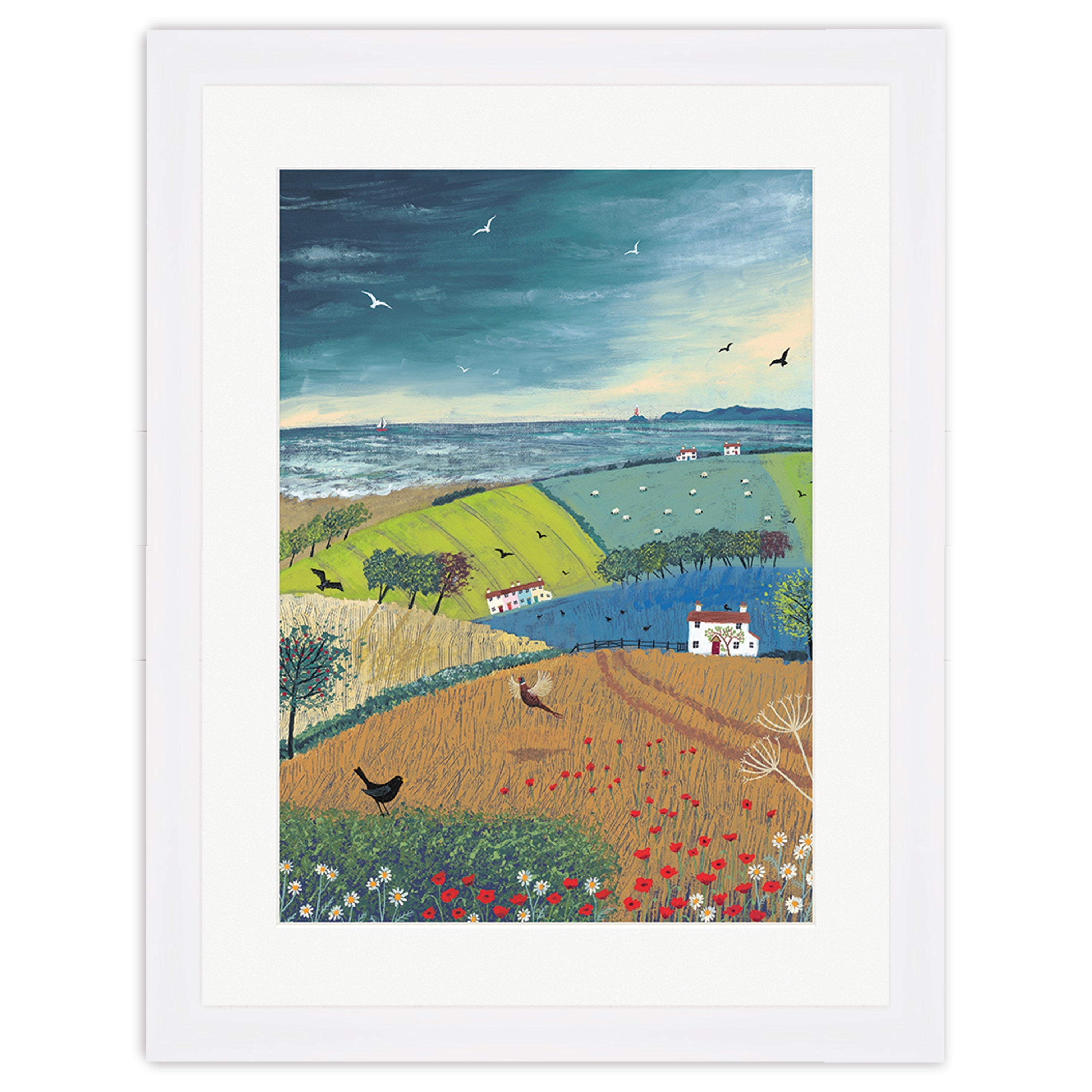 Sea Breeze - 30 x 40cm / Standard Ivory / White 22mm