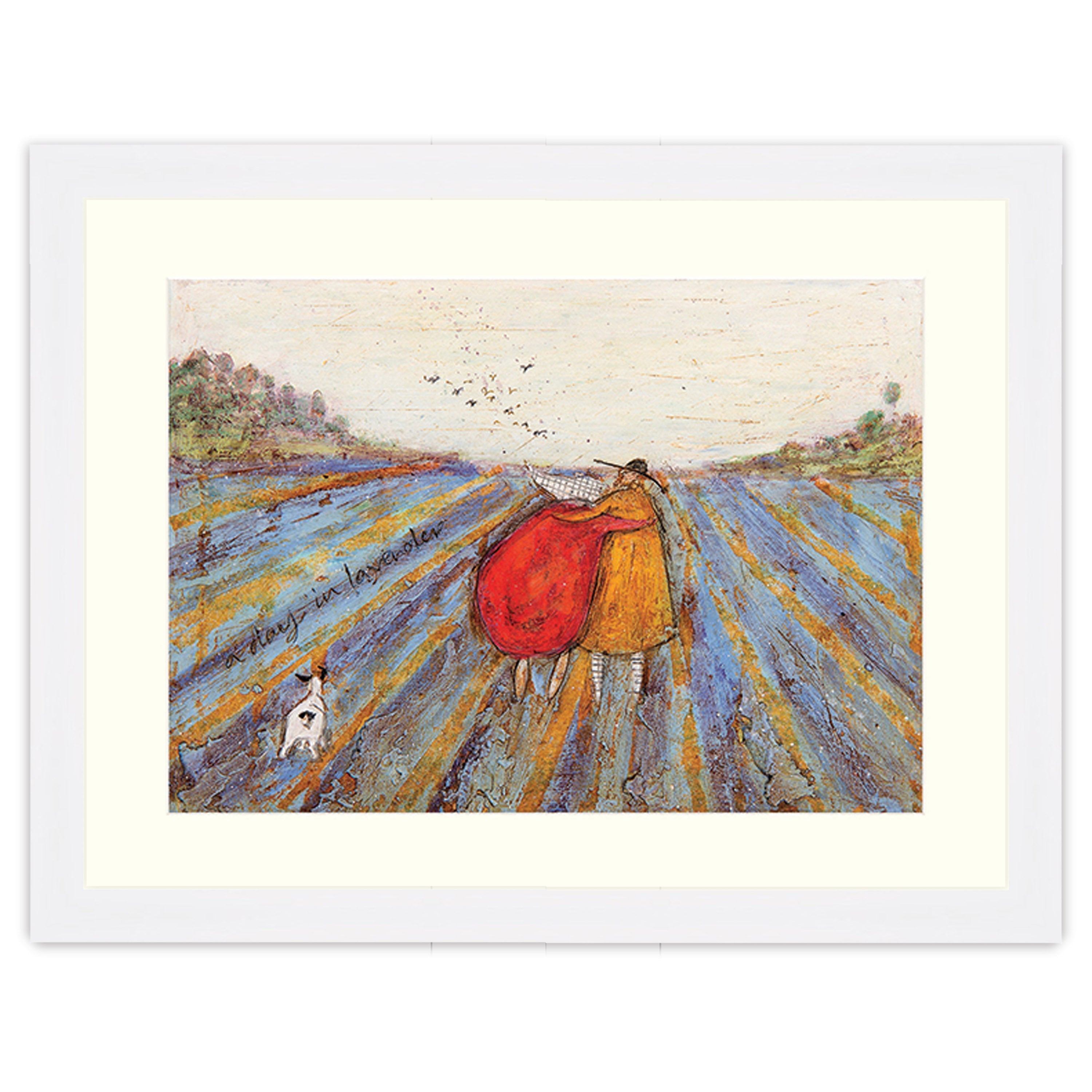 A Day in Lavender - 30 x 40cm / Standard Ivory / White 22mm