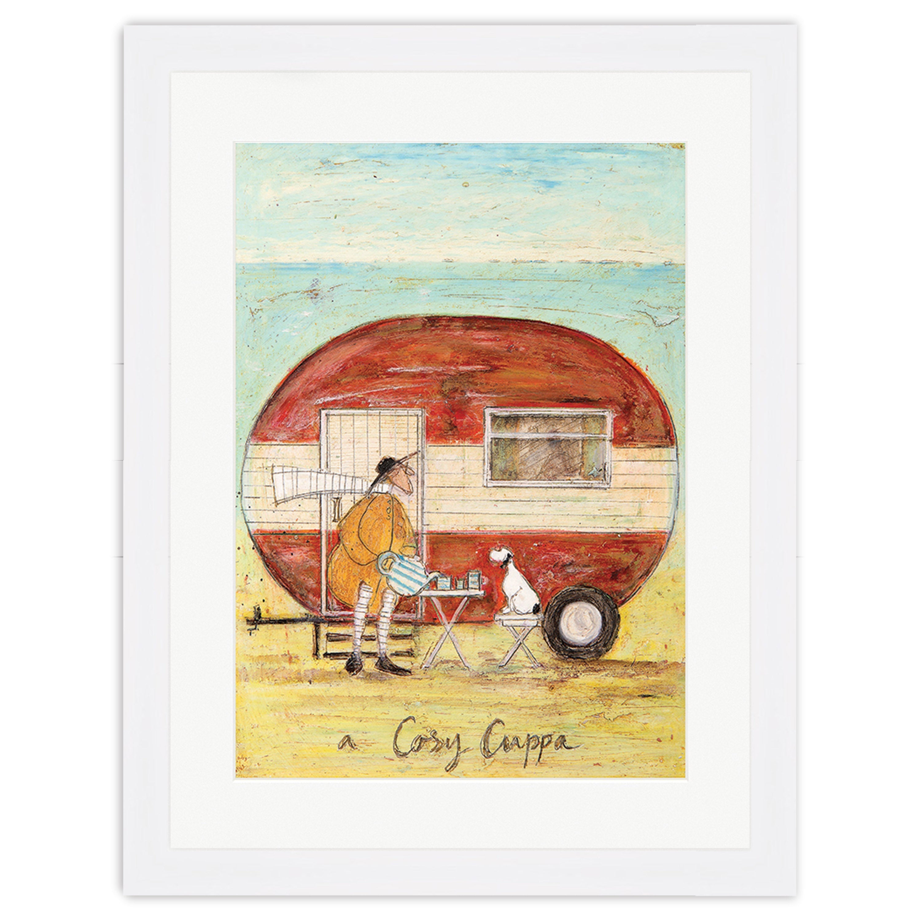 A Cosy Cuppa - 30 x 40cm / None / White 22mm