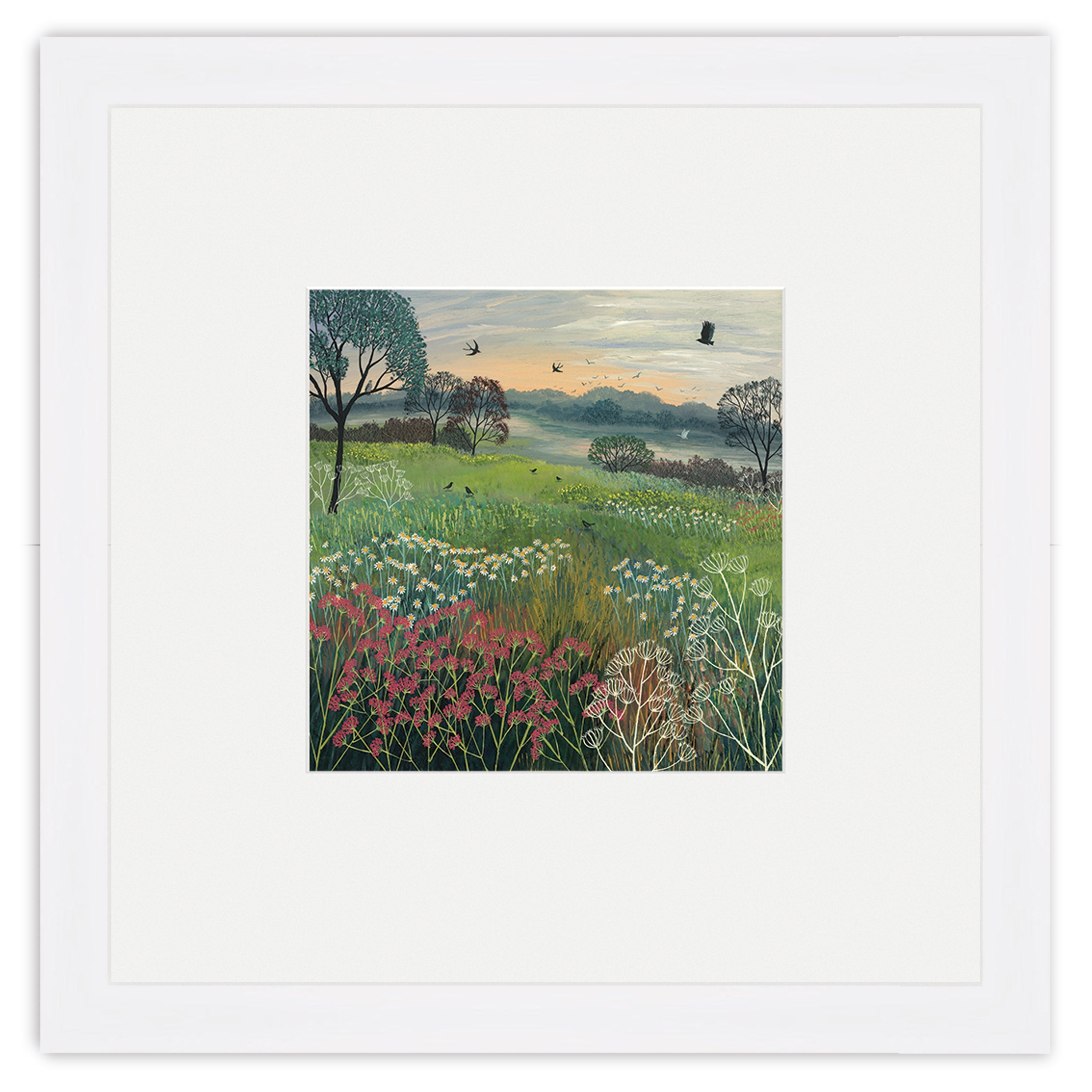 Summer's Eve - 30 x 30cm / Standard Ivory / White 22mm