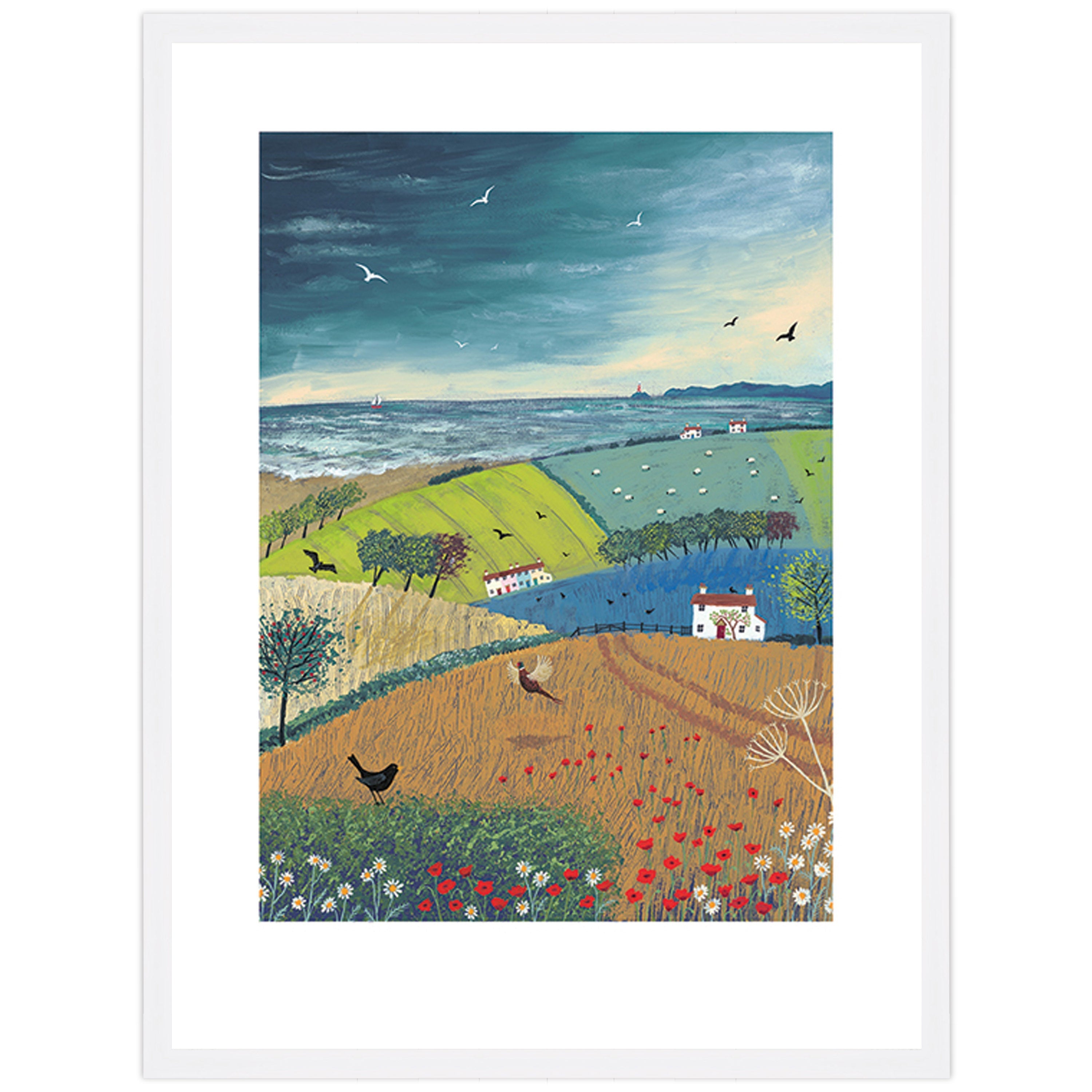 Sea Breeze - 60 x 80cm / None / White 22mm