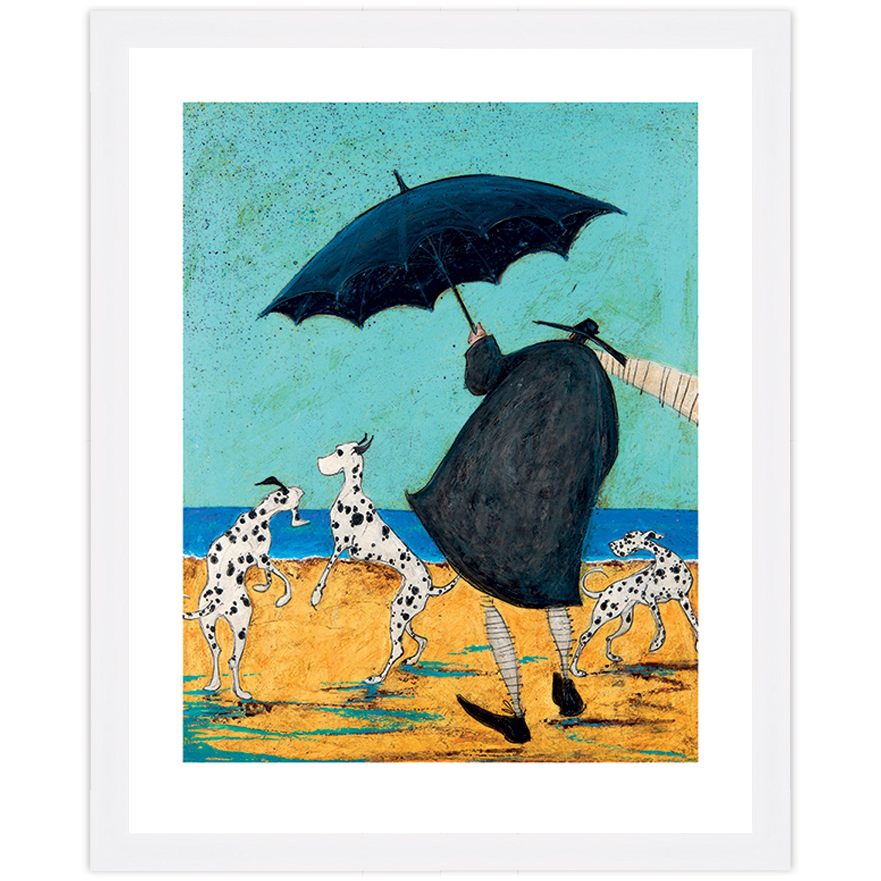 On Jack's Beach - 40 x 50cm / None / White 22mm
