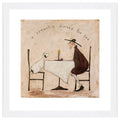 A Romantic Dinner For Two - 40 x 40cm / None / White 22mm