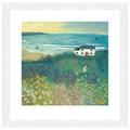 Cottage by Ocean Meadow - 40 x 40cm / None / White 22mm