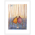 Bluebell Daze - 60 x 80cm / Standard Ivory / White 22mm