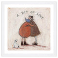 A Bit of Love - 40 x 40cm / Standard Ivory / White 22mm
