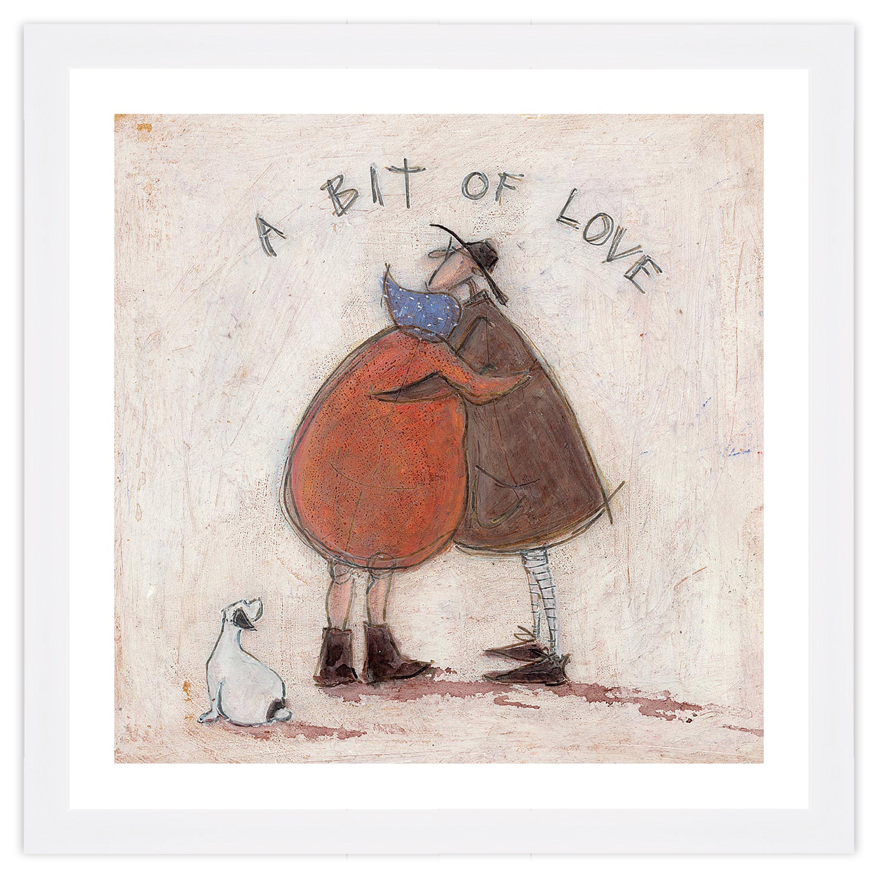 A Bit of Love - 40 x 40cm / Standard Ivory / White 22mm