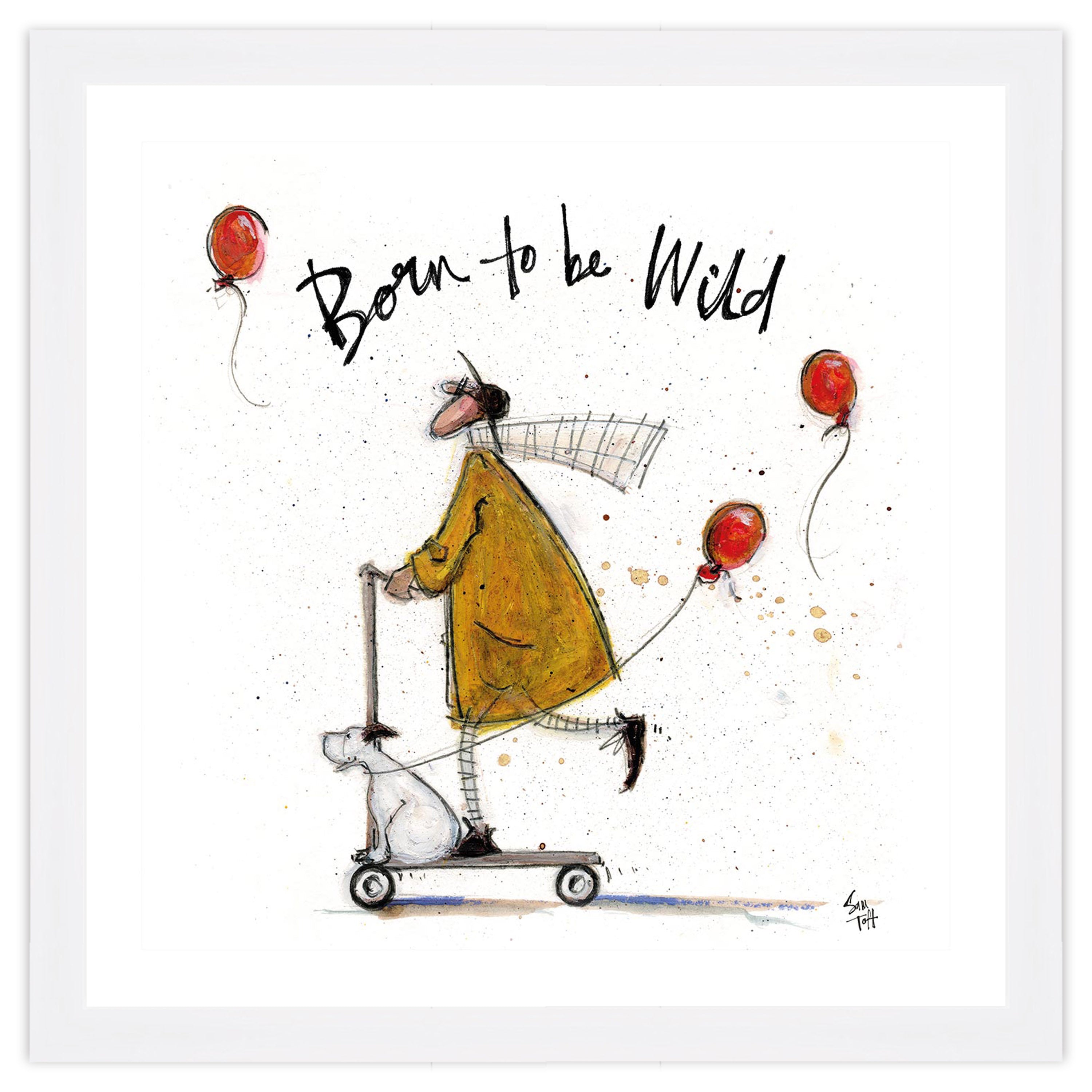 Born to be Wild - 40 x 40cm / None / White 22mm