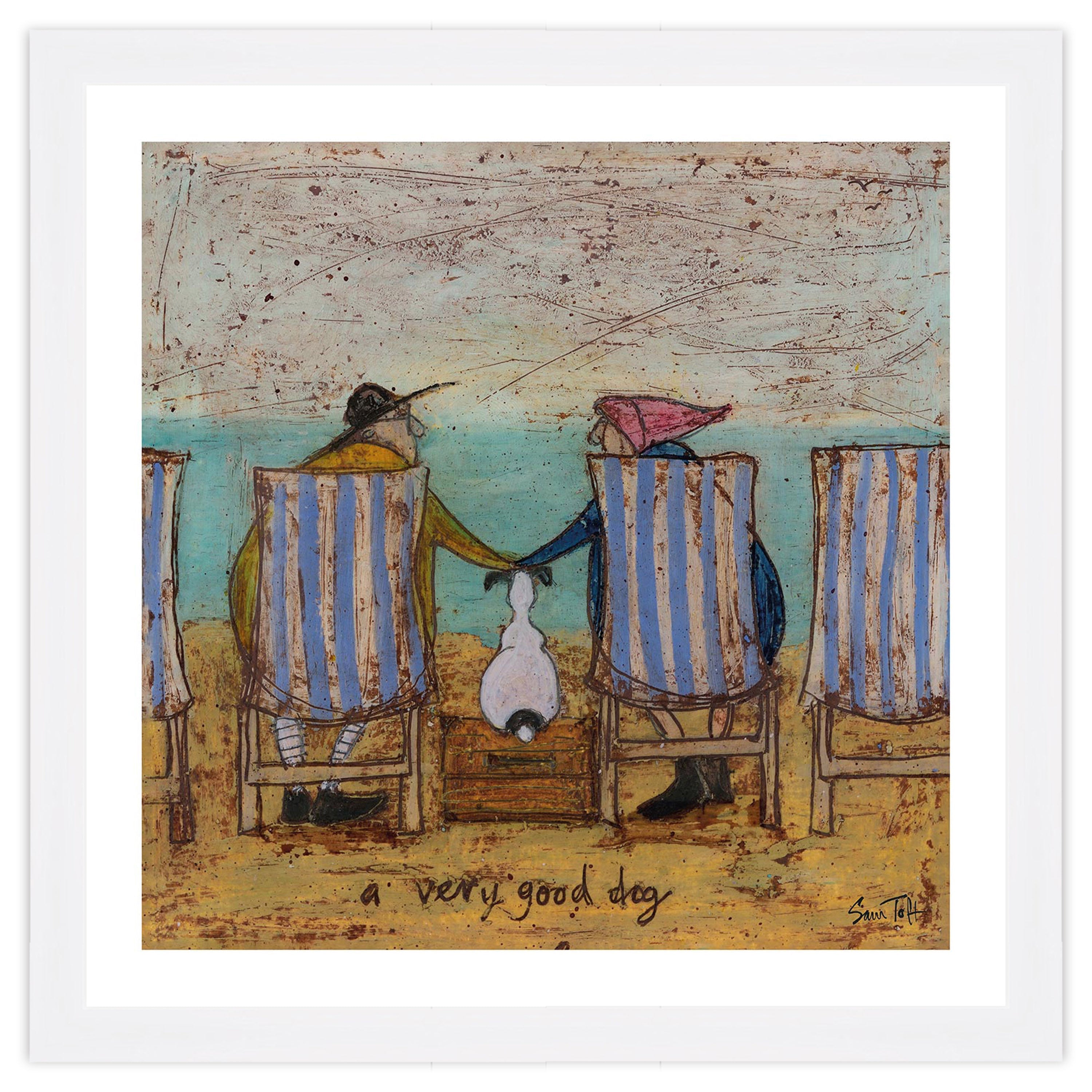 A Very Good Dog II - 40 x 40cm / None / White 22mm