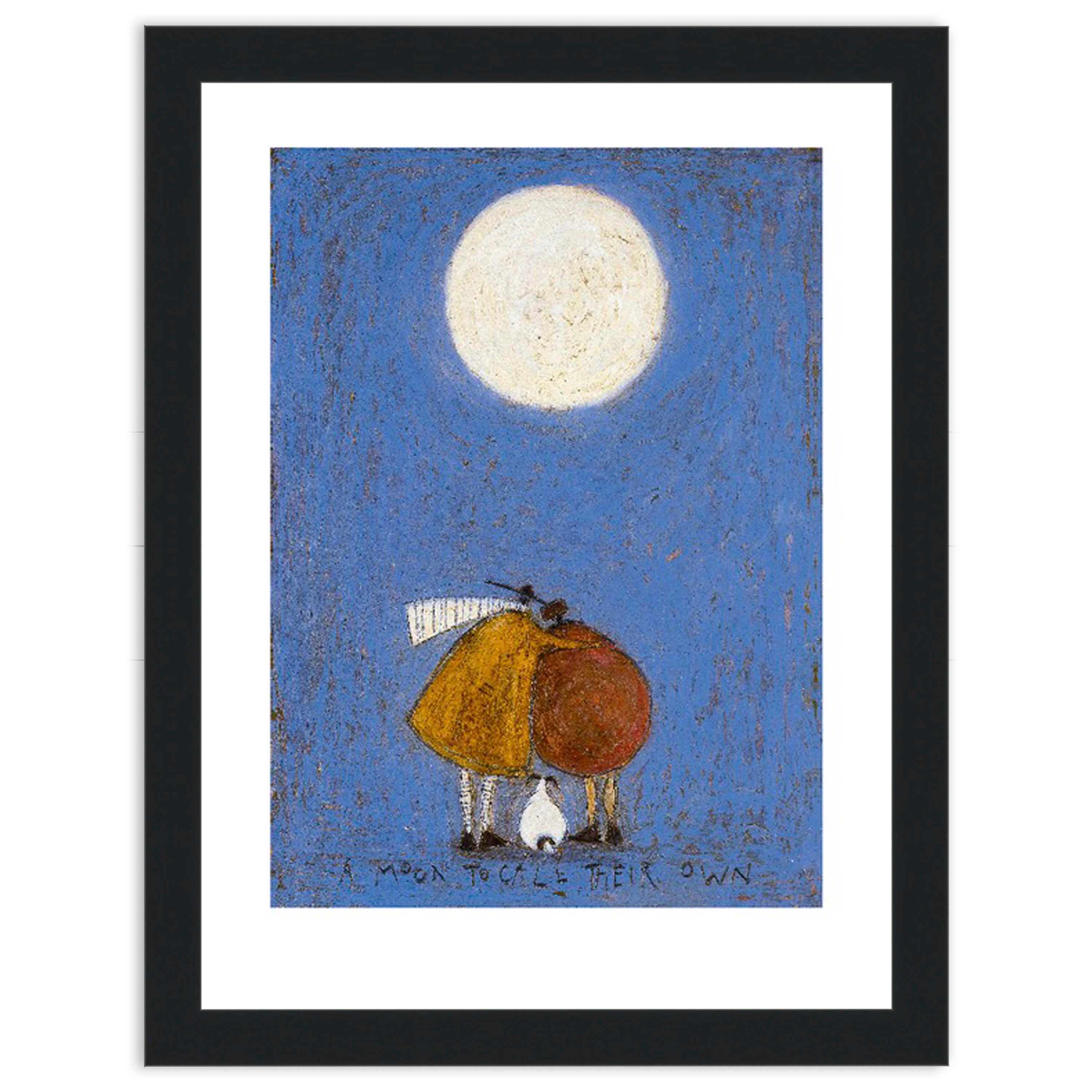 A Moon To Call Their Own - 30 x 40cm / Standard Ivory / Black 22mm